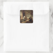 Grace vor Fleisch, 1660 Quadratischer Aufkleber (Tasche)