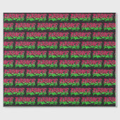 Grace Vorname Name Graffiti red green Geschenkpapier (Flach)