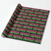 Grace Vorname Name Graffiti red green Geschenkpapier (Ungerollt)