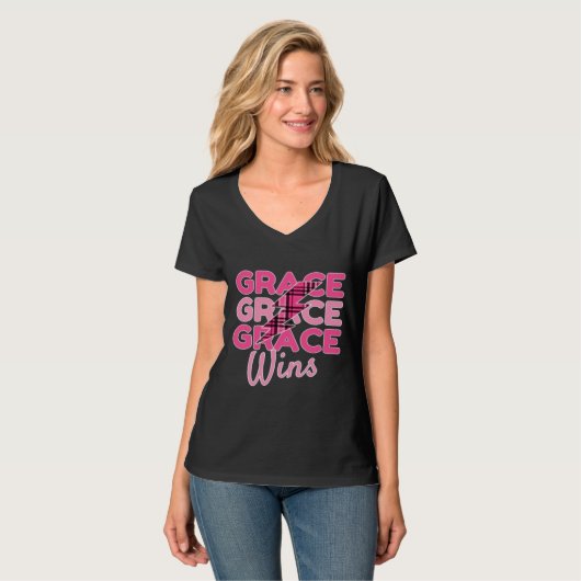 Grace Wins T - Shirt (Vorderseite Vollansicht)
