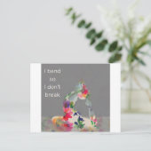 Grace Yoga Serie Postkarte (Stehend Vorderseite)