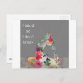 Grace Yoga Serie Postkarte (Vorne/Hinten)