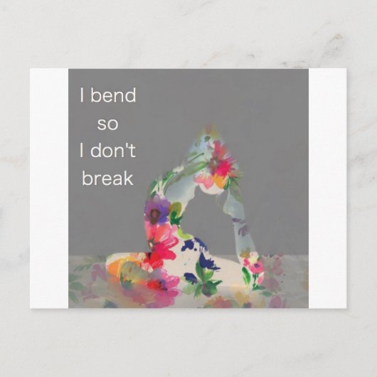 Grace Yoga Serie Postkarte (Vorderseite)