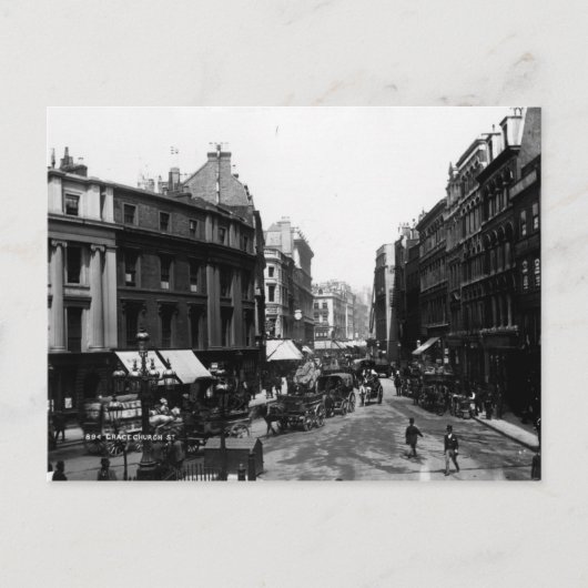 Gracechurch Street, London, c.1890 Postkarte (Vorderseite)