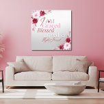 Graced Loved Favoved Pink Floral Art Leinwanddruck<br><div class="desc">Burgundy, rosa Bouquet-Leinwand mit inspirierender Schrift und dem aufschlussreichen Zitat "Ich bin graced, gesegnet, geliebt und hochgeliebt". Diese Leinwand soll Sie an die Liebe und Positivität erinnern, die Sie jeden Tag umgeben. Mit einem wunderschönen Bouquet aus rosa und magentafarbenen Blume ist diese Leinwand eine atemberaubende Ergänzung zu jedem Zimmer in...</div>