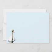 Gracefful Swan Foto Flat Card (Rückseite)