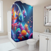 "Graceful Angelfish Coral Reef Art" Duschvorhang (Beispiel)