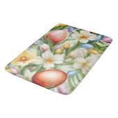 Graceful Apple Blossom, Tulips und Ostereier Badematte (Schrägansicht)