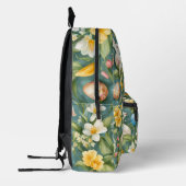 Graceful Apple Blossom, Tulips und Ostereier Bedruckter Rucksack (Links)