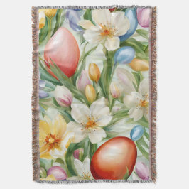 Graceful Apple Blossom, Tulips und Ostereier Decke
