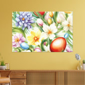 Graceful Apple Blossom, Tulips und Ostereier Leinwanddruck (Insitu (Wohnzimmer))