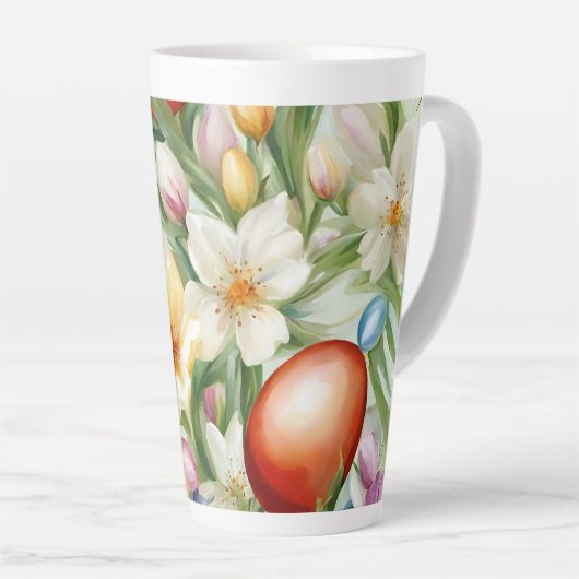 Graceful Apple Blossom, Tulips und Ostereier Milchtasse (Rechte Ecke)