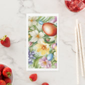 Graceful Apple Blossom, Tulips und Ostereier Serviette (Beispiel)