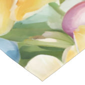 Graceful Apple Blossom, Tulips und Ostereier Tischdecke (Schrägansicht)