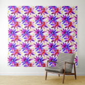 Graceful Art Nouveau Floral Wasserfarbband Wandteppich (Beispiel (Horizontal))