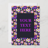 Graceful Art Nouveau Floral Watercolor Einladung (Vorderseite)