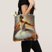 Graceful Ascent: Young Black Ballerina Tote Bag Tasche (Von Nahem)