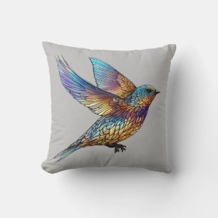 "Graceful Aviator" mehrfarbiger Swift Bird Kissen