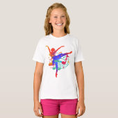 Graceful Ballerina Art – Dance and Expression  T-Shirt (Vorne ganz)