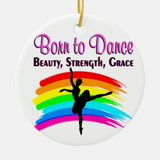 GRACEFUL BALLERINA DESIGN KERAMIKORNAMENT (Vorne)