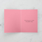 Graceful Ballerina Florals Name Happy Birthday Karte (Innenseite)