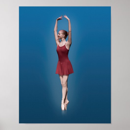 Graceful Ballerina on Pointe Poster (Vorne)