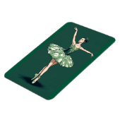 Graceful Ballerina Puzzle - Elegant Dancer on Gree Magnet (Linke Seite)