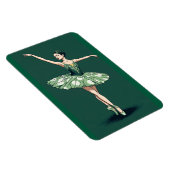 Graceful Ballerina Puzzle - Elegant Dancer on Gree Magnet (Rechte Seite)