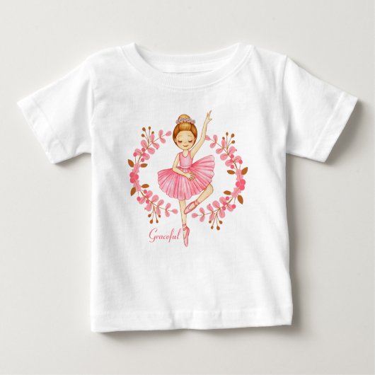 Graceful Ballerina Red Head T - Shirt (Vorderseite)