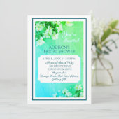Graceful Beauty! Custom Bridal Shower Invitation Dankeskarte (Stehend Vorderseite)