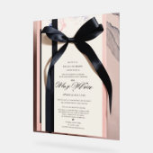 "Graceful Beginns: Ein eleganter Hochzeitsempfang" Acrylschild (Winkel)