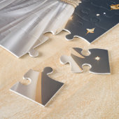 Graceful Black Engel mit Halo Puzzle (Seite)