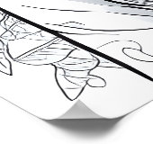 Graceful Bloom: Ein Symbol für natürliche Eleganz Poster (Ecke)