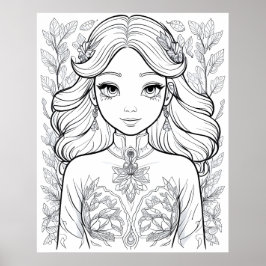 Graceful Bloom: Ein Symbol für natürliche Eleganz Poster