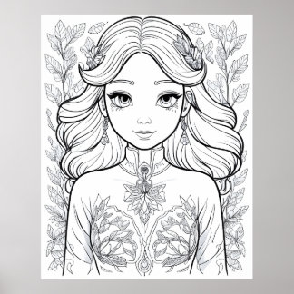 Graceful Bloom: Ein Symbol für natürliche Eleganz Poster