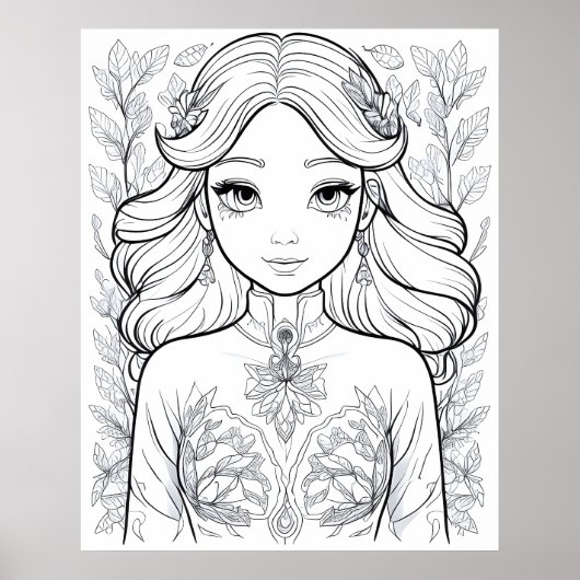 Graceful Bloom: Ein Symbol für natürliche Eleganz Poster (Vorne)