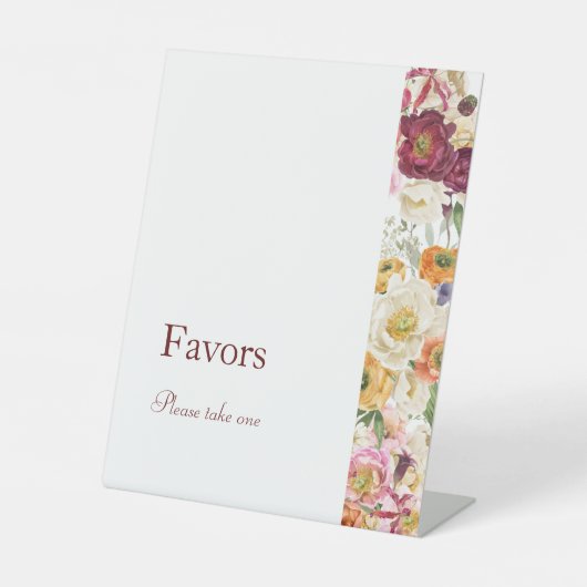 GRACEFUL Blooms Lieblingsunterschrift Sockelschild (Vorderseite)