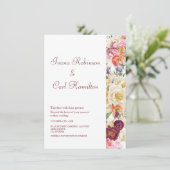 GRACEFUL Blooms Wedding Einladung 002 (Stehend Vorderseite)