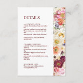 GRACEFUL Blooms Wedding Enclosure Card 002 Begleitkarte (Vorderseite)