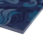 Graceful Blue Floral Cutting Board Schneidebrett (Ecke)