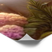 Graceful Blue Pastoral Gopala Krishna Art Design Poster (Ecke)