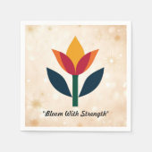 "Graceful Blume Art Serviette (Vorderseite)