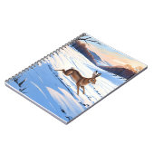 Graceful Bounds of Hare : Voll Winterfreude Notizblock (Linke Seite)