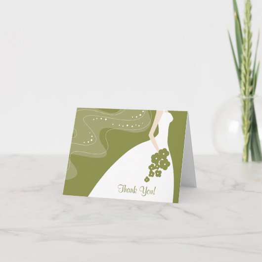 Graceful Bridge Vielen Dank Note Card Dankeskarte (Vorderseite)