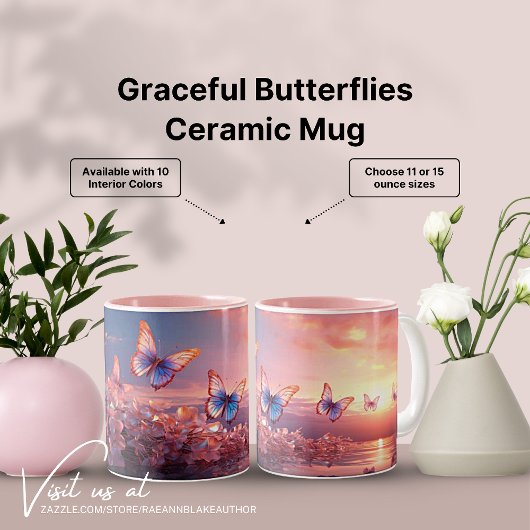 Graceful Butterfells Keramik Tasse