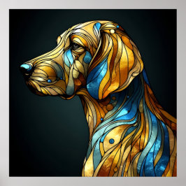 Graceful Canine Elegance - AI Poster