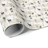 Graceful Christmas Deer Gift Geschenkpapier (Rolleneckpunkt)