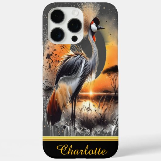 Graceful crane steht elegant Case-Mate iPhone hülle (Rückseite)