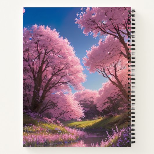 Graceful Dance Sakura by River Notizblock (Rückseite)