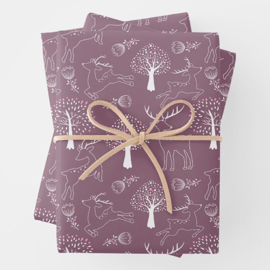 Graceful Deer Harmony: Eigenes Geschenk Geschenkpapier Set (Beispiel)